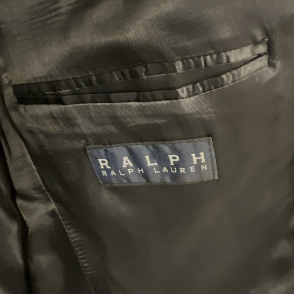 Ralph Lauren Dillards Blue Pinstriped Suit Jacket Mens 41R Sport Coat Blazer - Picture 9 of 16